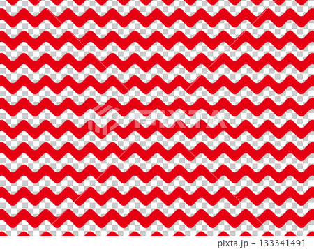 赤の波の背景素材 133341491