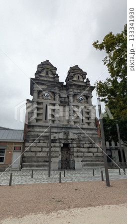 An unique gate looking Architecture with eyes in Antwerp An unique gate looking Architecture with eyes in Antwerp 133341930