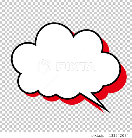 簡單的語音氣泡圖-蓬鬆 133342084