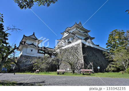 伊賀上野城　天守閣と高石垣 133342235