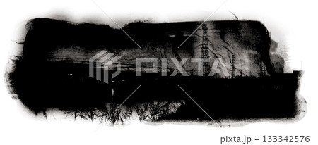 抽象的 水墨画 背景素材 抽象的 水墨画 背景素材 133342576