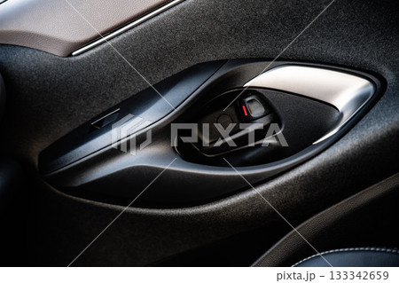 Netherlands - November 2025 : Toyota Yaris Cross interior. Hybrid subcompact crossover SUV produced Toyota. interior design new Toyota Yaris Cross model design inside the cabin. 133342659