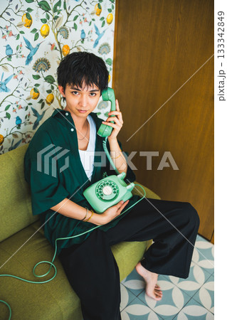 レトロ電話 133342849