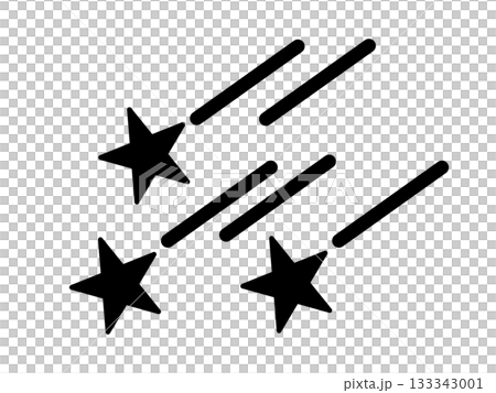 Meteor shower icon monotone Meteor shower icon monotone 133343001