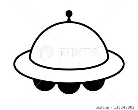 UFOのアイコン モノトーン UFOのアイコン モノトーン 133343002