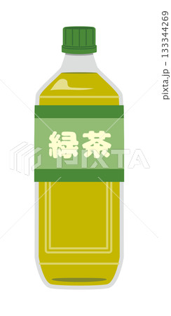 ペットボトルの緑茶のイラスト ペットボトルの緑茶のイラスト 133344269