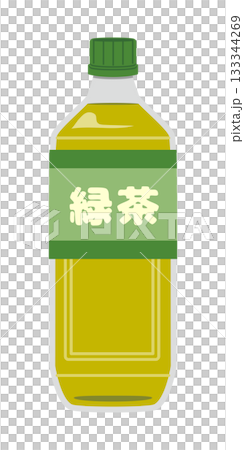 ペットボトルの緑茶のイラスト ペットボトルの緑茶のイラスト 133344269