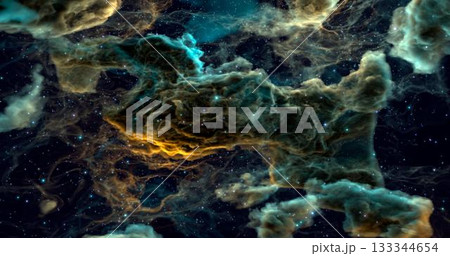 3d rendering. Space wallpaper and background. Universe with stars, constellations, galaxies, nebulae and gas and dust clouds 3d rendering. Space wallpaper and background. Universe with stars, constellations, galaxies, nebulae and gas and dust clouds 133344654