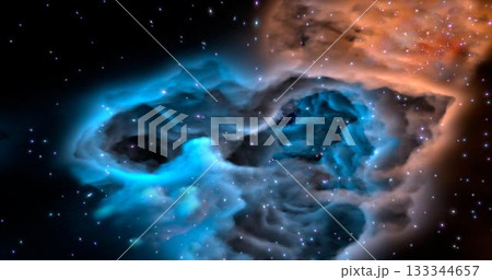 3d rendering. Space wallpaper and background. Universe with stars, constellations, galaxies, nebulae and gas and dust clouds 3d rendering. Space wallpaper and background. Universe with stars, constellations, galaxies, nebulae and gas and dust clouds 133344657