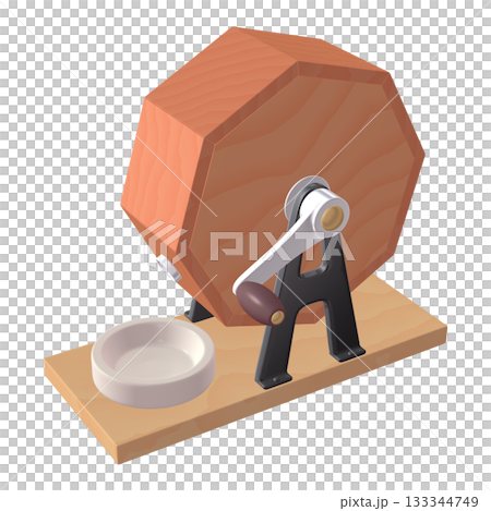 活動及特殊場合插畫素材：Garapon 彩票機（1_6）紅色 133344749