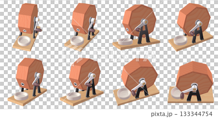 催事・イベントのイラスト素材 ガラポン抽選器(1) 赤 カット八点セット 催事・イベントのイラスト素材 ガラポン抽選器(1) 赤 カット八点セット 133344754