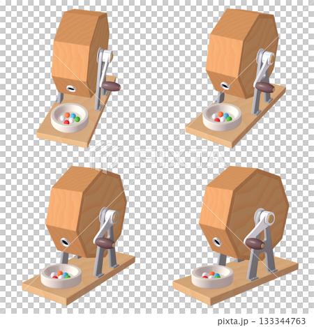 催事・イベントのイラスト素材 ガラポン抽選器(1) 黄 抽選玉付 カット四点セット(1) 催事・イベントのイラスト素材 ガラポン抽選器(1) 黄 抽選玉付 カット四点セット(1) 133344763