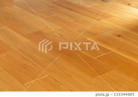 陽の光差し込むリビングの床　フローリング 133344905