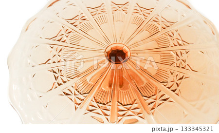 Orange crystal vase. 133345321