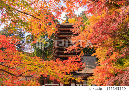 紅葉見頃な談山神社 紅葉見頃な談山神社 133345329
