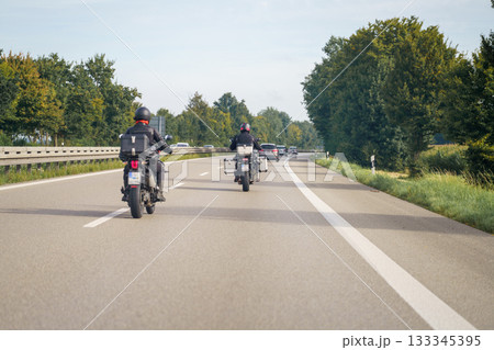 biker on the road biker on the road 133345395