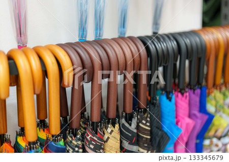 colorful of   hangers on clothes rack 133345679
