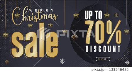 Christmas discount promo offers sale holiday seasonal banner. Modern Xmas banner design. Winter holidays social media poster. Merry Christmas and Happy New Year shopping promotion post Christmas discount promo offers sale holiday seasonal banner. Modern Xmas banner design. Winter holidays social media poster. Merry Christmas and Happy New Year shopping promotion post 133346483