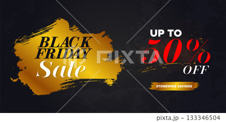 Black Friday Super Sale. black friday sale web banner. black friday sale post. super sale banner template design. big sale promotion discount sale banner. Design template for Black Friday sale banner 133346504
