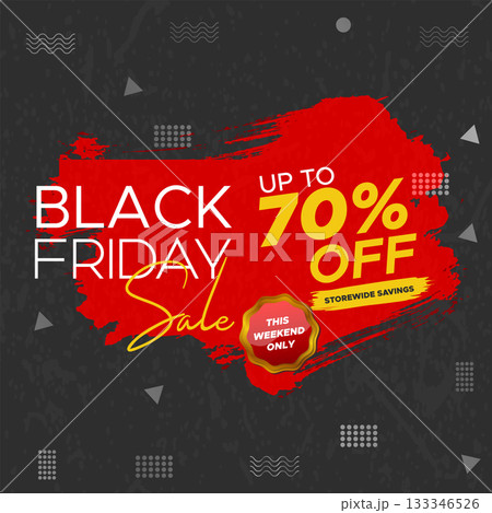 Black Friday Super Sale. black friday sale web banner. black friday sale post. super sale banner template design. big sale promotion discount sale banner. Design template for Black Friday sale banner 133346526