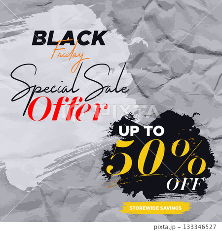 Black Friday Super Sale. black friday sale web banner. black friday sale post. super sale banner template design. big sale promotion discount sale banner. Design template for Black Friday sale banner 133346527
