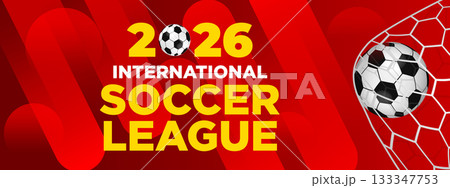 2026 International Soccer League Red Abstract Motion Graphic Sports Banner 2026 International Soccer League Red Abstract Motion Graphic Sports Banner 133347753