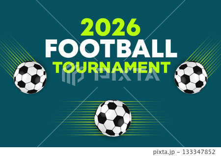 2026 Football Tournament Modern Green Wave Poster with Ball Graphics 2026 Football Tournament Modern Green Wave Poster with Ball Graphics 133347852