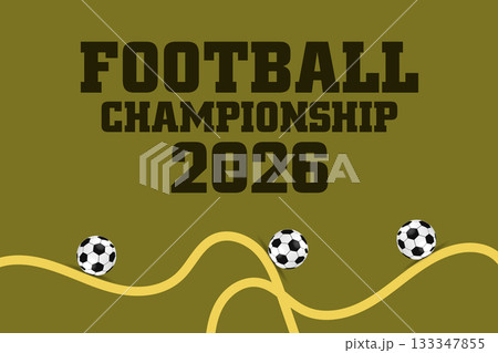 2026 Football Championship Golden Brown Retro Style Sports Event Banner 2026 Football Championship Golden Brown Retro Style Sports Event Banner 133347855