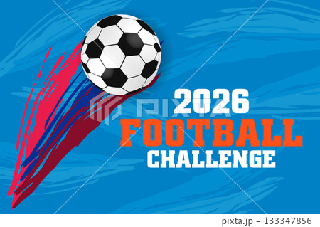 2026 Football Challenge Blue Wave Motion Graphic Poster with Ball Detail 2026 Football Challenge Blue Wave Motion Graphic Poster with Ball Detail 133347856