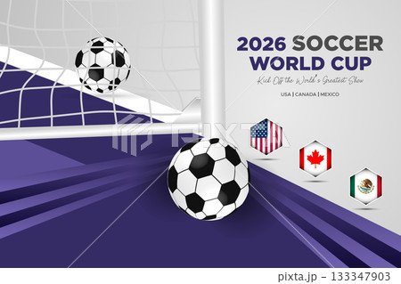 2026 Soccer World Cup White Stadium Themed Banner 2026 Soccer World Cup White Stadium Themed Banner 133347903
