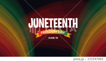 Juneteenth Freedom and Equality Poster, Banner background 133347983