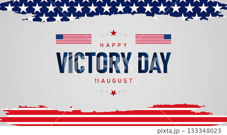 clean white victory day banner with red wave stripes and star border decorative elements clean white victory day banner with red wave stripes and star border decorative elements 133348023