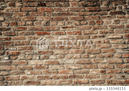 Old brick wall background. Old grunge brickwork 133348131