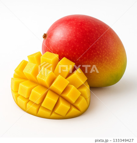 白背景にマンゴー 133349427