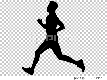 Running man silhouette 6 133349540