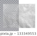 Crumpled Cellophane Plastic Vector Sheet 133349553