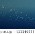 Teal Blue Night Bokeh Vector with Silver Glow for Holidays and Hanukkah 133349555