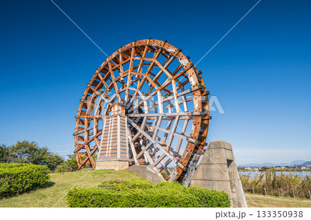 能登川水車　伊庭内湖　滋賀県東近江市 133350938