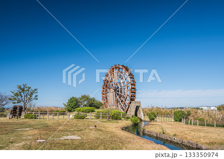 能登川水車　伊庭内湖　滋賀県東近江市 133350974