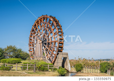 能登川水車　伊庭内湖　滋賀県東近江市 133350975