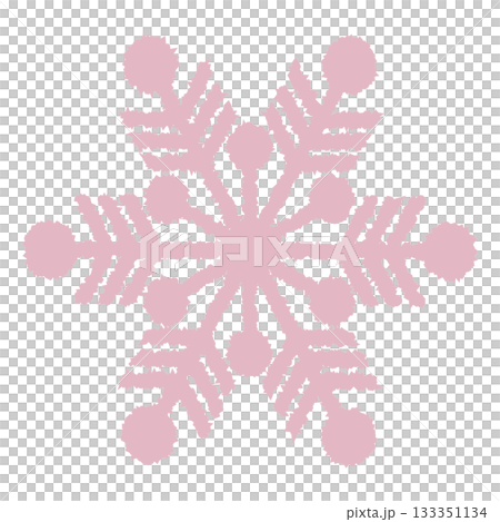 Cute snowflake illustration pink-1 Cute snowflake illustration pink-1 133351134