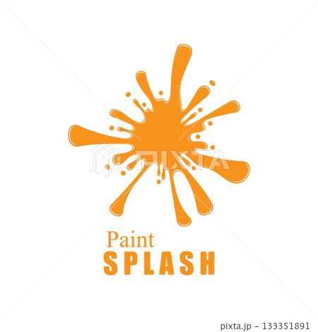 Vector illustration of color paint splashes. 133351891