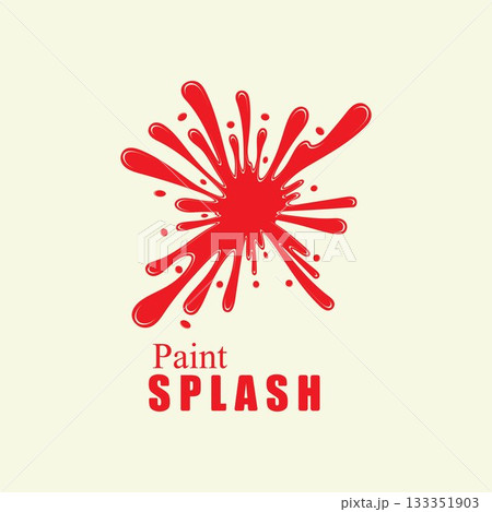 Vector illustration of color paint splashes. Vector illustration of color paint splashes. 133351903