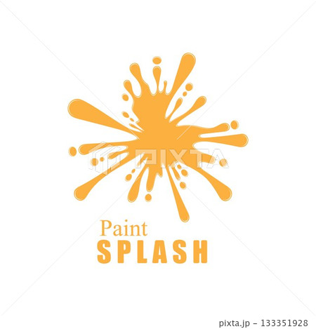 Vector illustration of color paint splashes. 133351928