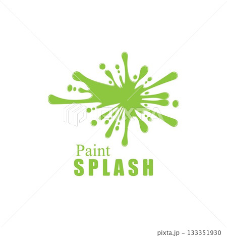Vector illustration of color paint splashes. Vector illustration of color paint splashes. 133351930