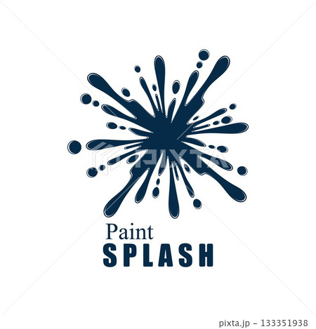 Vector illustration of color paint splashes. Vector illustration of color paint splashes. 133351938