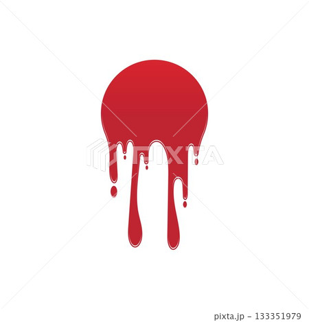 Dripping paint icon logo. Current liquid. Paint flows. Melted circle logo. Current paint stains. Current inks. Dripping paint icon logo. Current liquid. Paint flows. Melted circle logo. Current paint stains. Current inks. 133351979