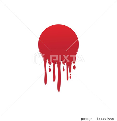 Dripping paint icon logo. Current liquid. Paint flows. Melted circle logo. Current paint stains. Current inks. Dripping paint icon logo. Current liquid. Paint flows. Melted circle logo. Current paint stains. Current inks. 133351996