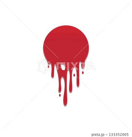 Dripping paint icon logo. Current liquid. Paint flows. Melted circle logo. Current paint stains. Current inks. Dripping paint icon logo. Current liquid. Paint flows. Melted circle logo. Current paint stains. Current inks. 133352005