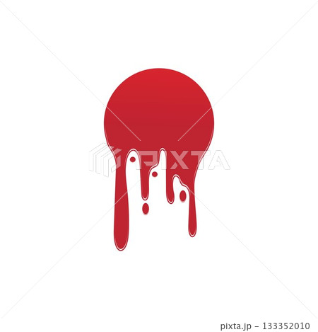 Dripping paint icon logo. Current liquid. Paint flows. Melted circle logo. Current paint stains. Current inks. Dripping paint icon logo. Current liquid. Paint flows. Melted circle logo. Current paint stains. Current inks. 133352010